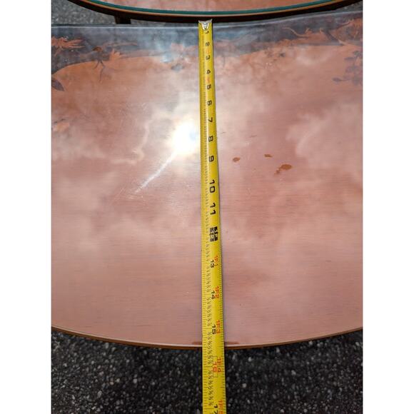 Buchschmid & Gretaux Inlay Inlaid Marquetry 3 pc. Coffee table and 2 End Tables - Picture 10 of 16